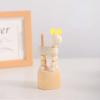 DOBOKS Creative Wooden Mini Small Animal Ornaments Cute Student Puppet Player Home Desktop Small Ornaments view 1
