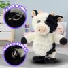 Easfan Walking Cow Repeats What You Say Stuffed Animal Talking Singing Barking Electric Interactive Plush Toy Funny Cattle Birthday for Kids Toddlers,8 view 4