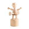 Creative Wooden Mini Small Animal Ornaments Cute Student Puppet Player Home Desktop Small Ornaments view 4