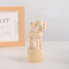 DOBOKS Creative Wooden Mini Small Animal Ornaments Cute Student Puppet Player Home Desktop Small Ornaments view 1