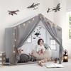 Kids Play Tent Indoor, Play Tents for Kids, Razee Large Playhouse Tent Play House with Padded Mat, Tent Castle for Toddlers, Play Cottage Kid Toys for Boy Girl Birthday Gift (Grey) view 3