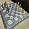 2.1/2 inch King, Chess Set Pieces 13 inch Flat Board, s Brass Chess Set Pieces Unique Designer Handmade Chess Borad and Pieces Ideal Gift Item for Chess Lover by MIZHANDICRAFTS view 2