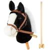 MUOVE 36'' Plush Horse Riding Stick , Handsewn Head, Sturdy Wood Stick, Plus Neighing & Clip-Clop Sounds view 1