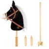 MUOVE 36'' Plush Horse Riding Stick , Handsewn Head, Sturdy Wood Stick, Plus Neighing & Clip-Clop Sounds view 2
