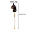 MUOVE 36'' Plush Horse Riding Stick , Handsewn Head, Sturdy Wood Stick, Plus Neighing & Clip-Clop Sounds view 3