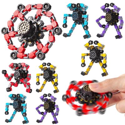 Gokeey Fidget Spinners 8 Pcs for Kids and Adults Stress Relief Sensory Toys for Boys and Girls Fingertip Gyros Party Favors Sensory Fidget Toys Stocking Stuffers Bulk Gifts Trasransformable