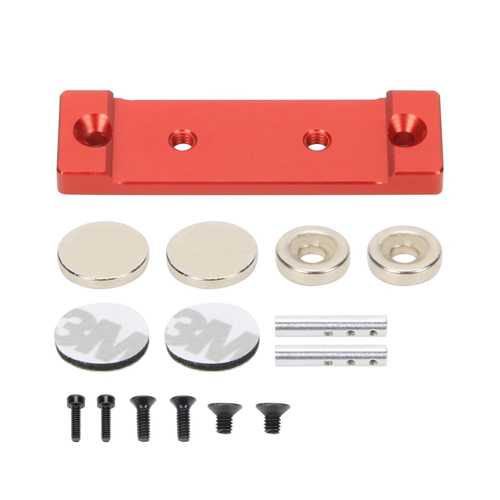 RCAWD Alloy SCX24 Refit Body Clip Magnets for 1/24 Axial SCX24 Crawler Upgrade Parts Red