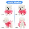Hopearl Walking Pomeranian Interactive Electronic Pet Dog Toy Remote Control Leash Animated Puppy Nodding Barking Wagging Tail Gifts for Toddlers Birthday, White, 10'' view 3
