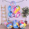 12 Inch Rainbow Tie Dye Balloons 30PCS Agate Marble Latex Swirl Balloons For Tie Dye Birthday Party Supplies,Candyland,Bachelorette,Fun Hippie Party Decorations view 1