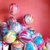 12 Inch Rainbow Tie Dye Balloons 30PCS Agate Marble Latex Swirl Balloons For Tie Dye Birthday Party Supplies,Candyland,Bachelorette,Fun Hippie Party Decorations view 3