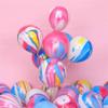 12 Inch Rainbow Tie Dye Balloons 30PCS Agate Marble Latex Swirl Balloons For Tie Dye Birthday Party Supplies,Candyland,Bachelorette,Fun Hippie Party Decorations view 4