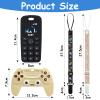 2PCS Silicone Baby Teething Toys, Game Controller Teething Toys and Phone Teething Toys with 2PCS Pacifier Clip,BPA Free Silicone Baby Controller Teething for 3+ Months,Frozen Chew Toy(Black&Beige) view 2