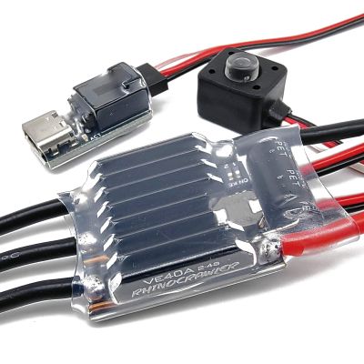 RhinoESC Crawler ESC AM32 40A BEC 5.2~8.2V for Traxxas Axial MOA Ventru RC Crawler Pro Shafty Comp Crawler(Crawler 40A ESC)