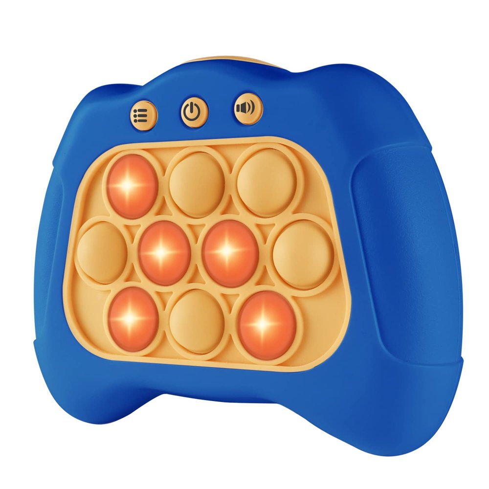 Intoypad Pop The Target! Handheld Speed Push Game Machine: A Fun Multiplayer Game for Family. Sensory Fidget Toy Christmas Toys Gifts for 6 7 8 9 10 11 12 Years Old Kids Road Trip Car Games Kids Blue