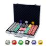 Boyzhood Poker Chips with Numbers,500PCS Poker Chip Set with Aluminum Travel Case,11.5 Gram Poker Set for Texas Holdem and Blackjack Gambling. view 1