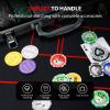 Boyzhood Poker Chips with Numbers,500PCS Poker Chip Set with Aluminum Travel Case,11.5 Gram Poker Set for Texas Holdem and Blackjack Gambling. view 4