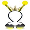 Dolkoic Bee Bopper Antenna Headband Bee Tentacle Hair Bands and Sunglasses for Halloween Birthday Themed Party Costume Cosplay Party Favors view 1