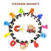 WOODENFUN Number Train Set for 1 2 3 Year Olds, Educational Toy Cars for Toddlers, Montessori Learning Toys for Boys and Girls (Red) view 4