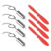 AEDIKO 4pcs 716 Coreless Motor 3.7V 7x16mm Brushed Motors 45000 RPM + 4pcs 75mm CW CCW Propeller Compatible with FPV RC Quadcopter view 1