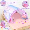Bed Tent for Kids Lucky Castle Bed Tent Foldable Game House for Children Play Tents for Girls Boys Sleeping Canopy Playhouse view 2