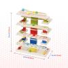 Wooden Marbles Run Ball Drop Toys 8-Tier Rolling Tower Toys with 16 Balls Ramp Whirling Game Ball Tower Educational Learning Toys for Gifts 3 4 5 6 7 8 Years Toddler Boys Girls view 2