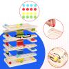 Wooden Marbles Run Ball Drop Toys 8-Tier Rolling Tower Toys with 16 Balls Ramp Whirling Game Ball Tower Educational Learning Toys for Gifts 3 4 5 6 7 8 Years Toddler Boys Girls view 3