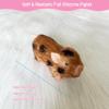 VOLOBE 5 Inches Silicone Piglet, Soft Mini Realistic Silicone Animals with Silicone Piglet Accessories for Kids Boy Girl Birthday (Joy) view 2
