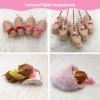 VOLOBE 5 Inches Silicone Piglet, Soft Mini Realistic Silicone Animals with Silicone Piglet Accessories for Kids Boy Girl Birthday (Joy) view 3