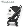 UPPAbaby G-Luxe Umbrella Stroller/Lightweight Design for Easy Travel/One-Step Fold + Recline/XL Basket + Canopy/Cup Holder Included/Jake (Charcoal/Carbon) view 2