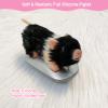 VOLOBE 5 Inches Silicone Piglet, Soft Mini Realistic Silicone Animal with Silicone Piglet Accessories for Kids Boy Girl Birthday (Luna) view 2