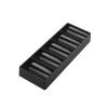 SM SunniMix Acrylic Chips Tray Holds 100 Chips, Stackable Chip Holder Chips Case Container, Multifunctional Organizer for Party, Family, Black Without Lid view 1