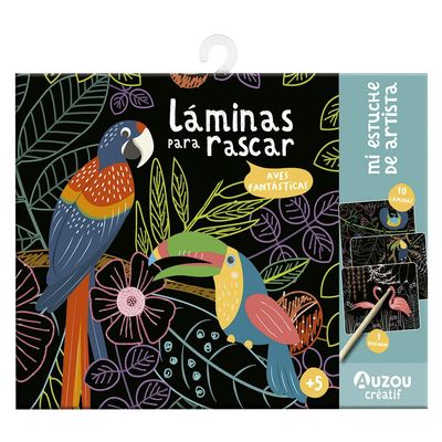 LAMINAS PARA RASCAR. PAJAROS