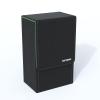 Boltquan Black Tarot Card Holder with Light Green Interior; Fold Top Tarot Card Box Case with Magnetic Lid Closure; Fits Rider Waite Tarot Card Deck; Holder Measures Standard Size 5.39 x 3.38 x 2 In view 1