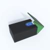 Boltquan Black Tarot Card Holder with Light Green Interior; Fold Top Tarot Card Box Case with Magnetic Lid Closure; Fits Rider Waite Tarot Card Deck; Holder Measures Standard Size 5.39 x 3.38 x 2 In view 3