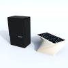Boltquan Tarot Card Holder with Black Interior; Fold Top Tarot Card Box Case with Magnetic Lid Closure; Fits Rider Waite Tarot Card Deck; Holder Measures Standard Size 5.39 x 3.38 x 2 In (Black) view 2