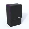 Boltquan Black Tarot Card Holder with Purple Interior; Fold Top Box Case Magnetic Lid Closure; Fits Rider Waite Deck; Measures Standard Size 5.39 x 3.38 2 In (137*86*51mm) (Purple) (TRC01) view 1