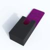 Boltquan Black Tarot Card Holder with Purple Interior; Fold Top Box Case Magnetic Lid Closure; Fits Rider Waite Deck; Measures Standard Size 5.39 x 3.38 2 In (137*86*51mm) (Purple) (TRC01) view 4