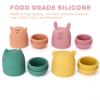 AULEGE Silicone Bath Toys, Squeezable Bathtub Toys for Toddle 6-12-18 Months+, Kids-Friendly Bath Toys, Baby Shower Toys for Kids 1-3 view 3