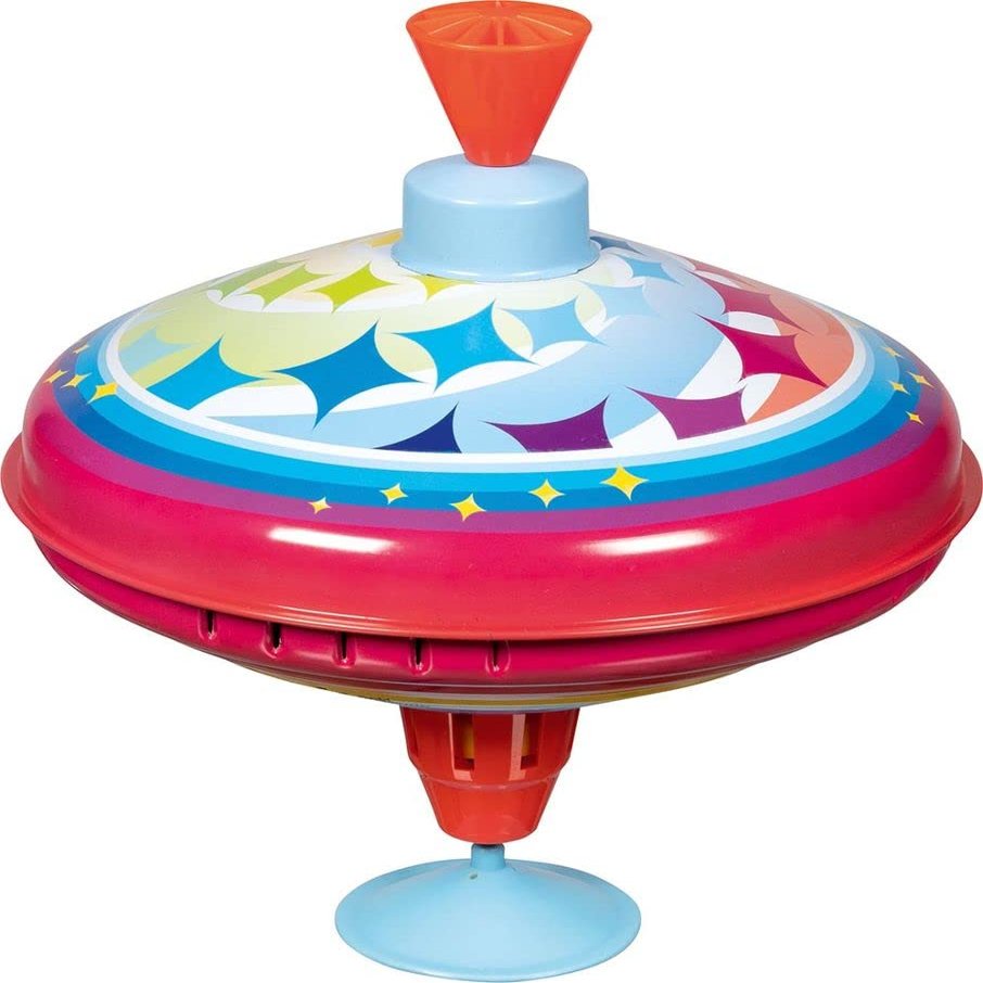 goki 53789 - LED Stardust Humming Spinning Top - Modern Humming Circle with Light Effect
