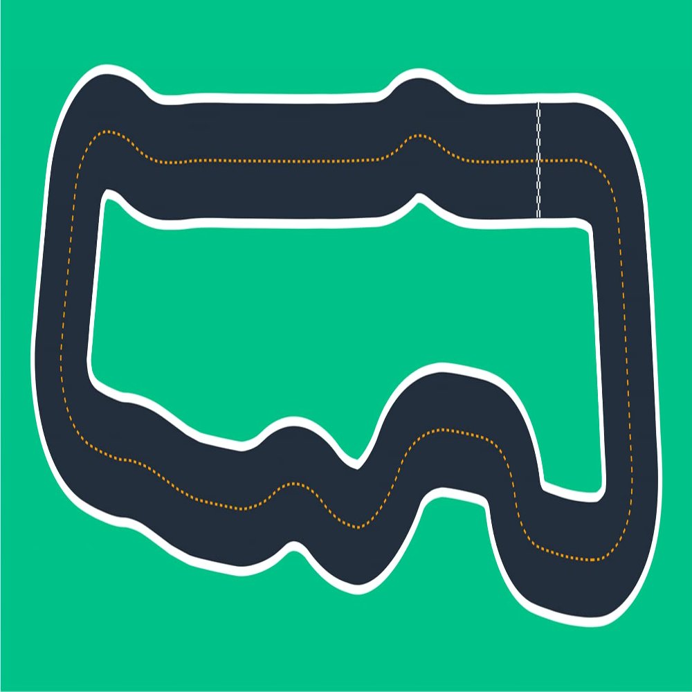 Printed Track for AWS DeepRacer (RL Raceway)