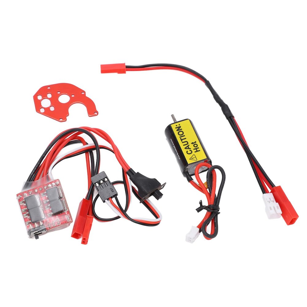 Brushed Motor, 050 66T Brushed Motor RC Car Upgrade Parts with 30A ESC for SCX24 AXI90081 1/24 1/24 Crawler Esc