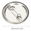 100 Sets Blank Button Making Supplies, Round Badge Button view 3
