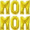 16" Mom Banner Balloons - Mother's Day Letter Balloon Mum Birthday Baby Shower Balloon Party Decoration view 1