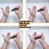 4 Pcs Retractable Knife Prop Fake Dagger Halloween Disappear Blade Trick Fake Knife Plastic Blade for Halloween Fools Day Party Favors view 2