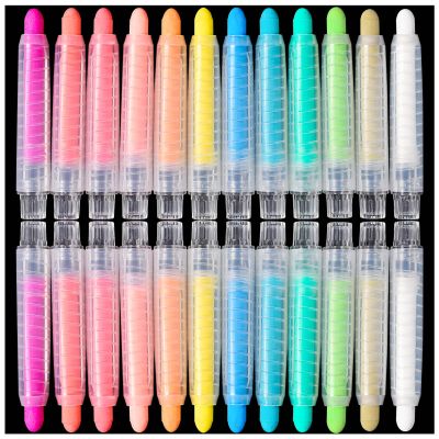 ZHBDMGK Sidewalk Chalk Set with Holder for Kids, 24Pcs Dust-free Washable Toddler Chalk in 12 Colors for Blackboard Drawing Writing Toys Gift Party Favors