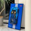 iLuane Display Wallboard for 42083 Race Car Building Kit, Adult Collectibles Wall Mount, Home or Office Dcor, Pinstriped (No Car Included) view 1