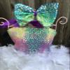 90'S baby neon cheetah feather tutu dress (8) view 3