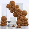 PartyWoo Brown Balloons 140 pcs Different Sizes of 18 12 10 5 Inch Neutral Brown Balloons Arch Kit Garland for Baby Shower Birthday Graduation Woodland Safari Theme Jungle Party Decorations Brown-F09 view 1