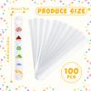 Huquary 100 Pieces Slap Bracelets White Blank DIY Slap Bands Snap Bracelets Wristband Bulk for Birthday DIY Play Activity Painting Craft Projects, Vinyl Wrapping view 2