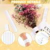 Huquary 100 Pieces Slap Bracelets White Blank DIY Slap Bands Snap Bracelets Wristband Bulk for Birthday DIY Play Activity Painting Craft Projects, Vinyl Wrapping view 3